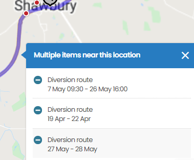Screenshot from the One Network system