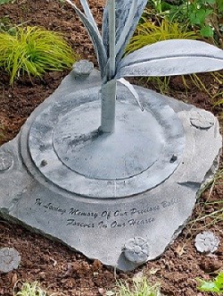 Photo of inscription - In loving memory of our precious babies forever in our hearts